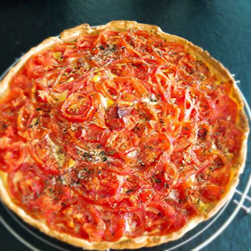 Tarte à la tomate et aux amandes d'après Ottolenghi