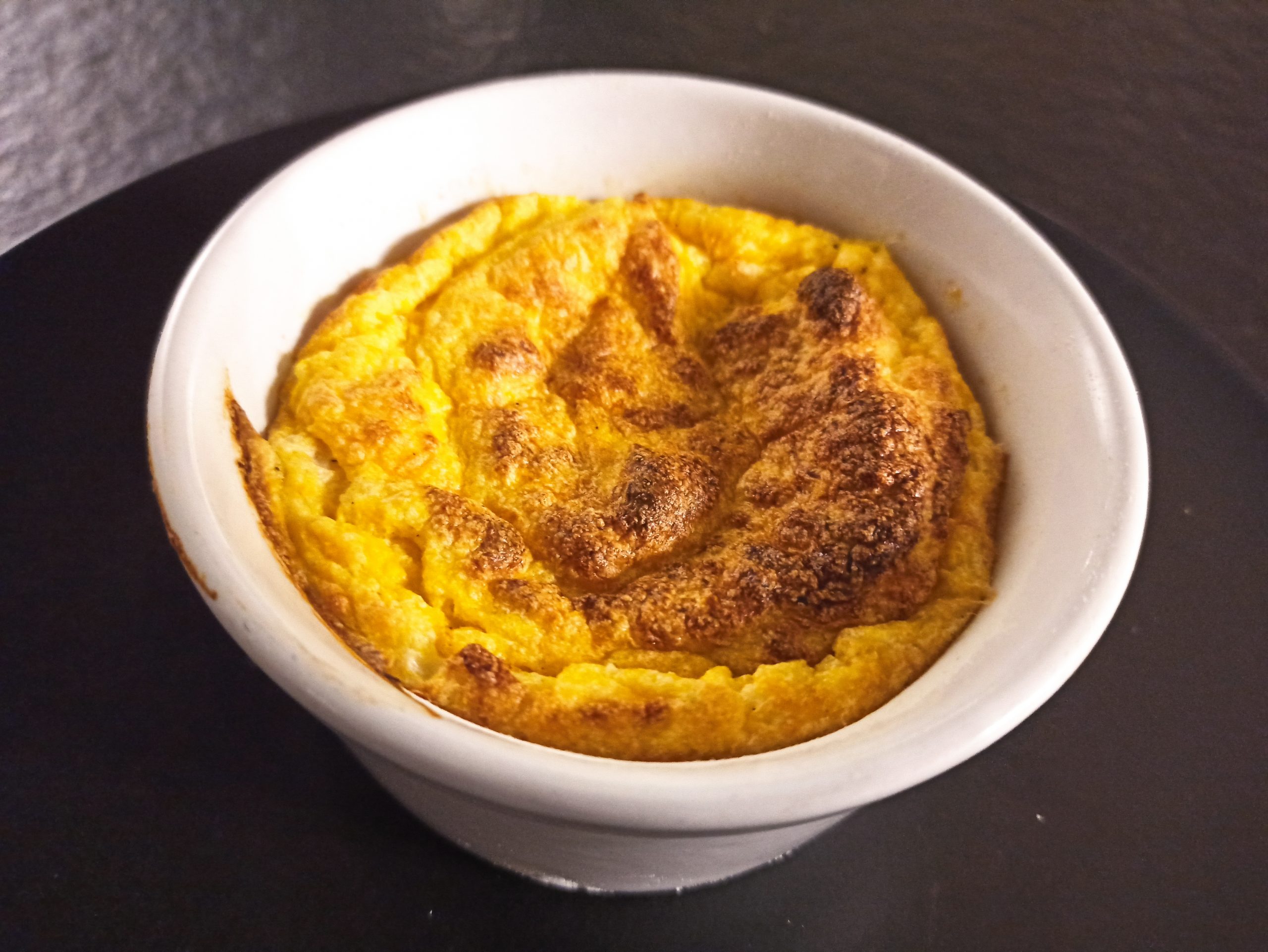 Soufflé à la butternut et au parmesan