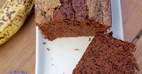 Bananabread tout chocolat avec ou sans gluten