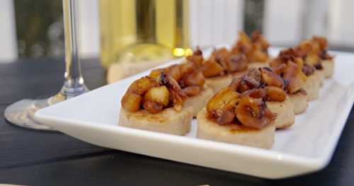 Bouchées de boudin blanc aux pommes