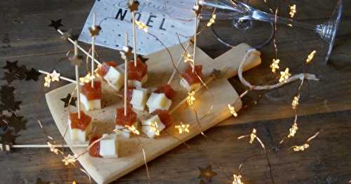 Bouchées de fromage de brebis et pâte de coing 