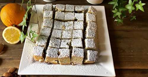 Brownie blanc aux cranberries