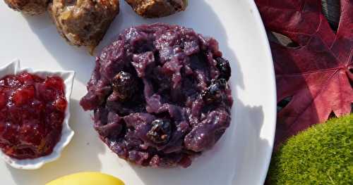 Chou rouge et boulettes de viande façon suédoise