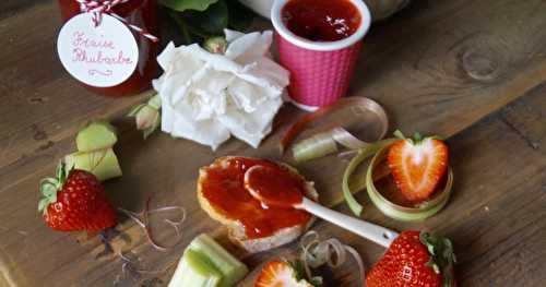 Confiture fraise rhubarbe