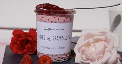 Confiture framboise-rose