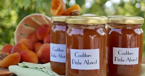 Confiture pêche-abricot