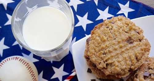 Cookies américains au beurre de cacahuète et pépites de chocolat