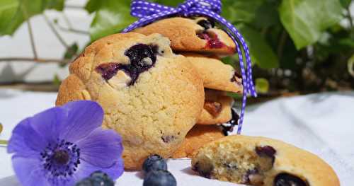 Cookies aux myrtilles et au chocolat blanc