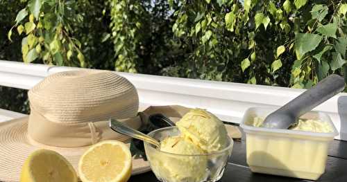 Crème glacée au citron sans sobretière
