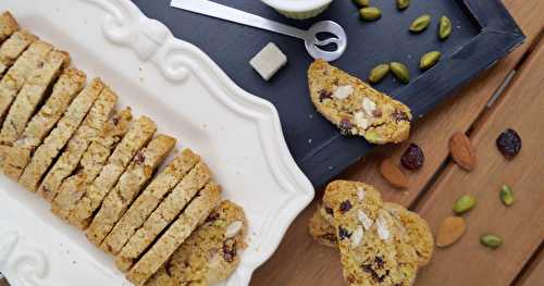 Croquants pistaches, amandes, cranberries et orange