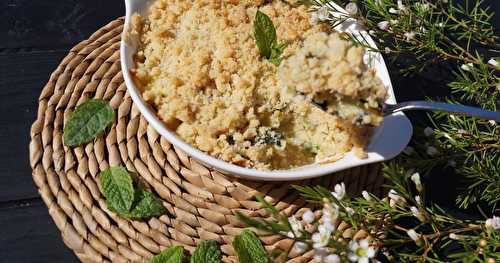 Crumble de courgettes au chèvre