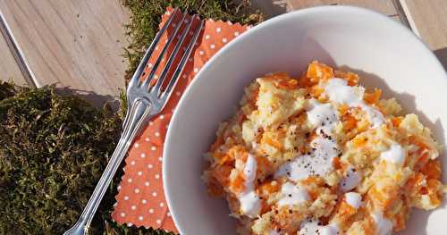 Écrasé ( mash ) de carottes et panais