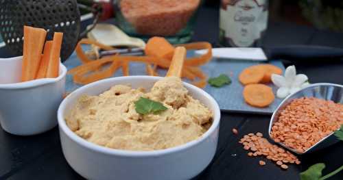 Houmous de lentilles corail et carotte