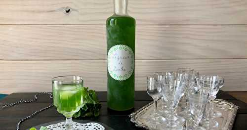 Liqueur de menthe maison 