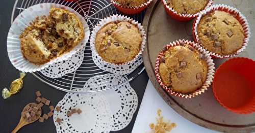 Muffins au caramel et au chocolat au lait 