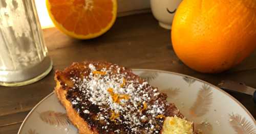 Pain perdu à l'orange