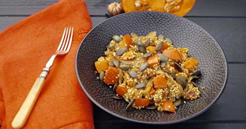 Poêlée au quinoa, potimarron et graines de courge