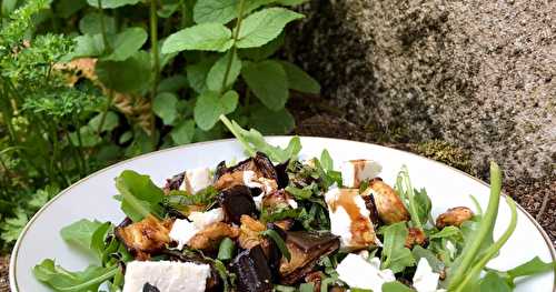 Salade d’aubergines rôties 