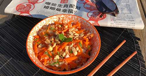 Salade de quinoa et carottes à l'asiatique