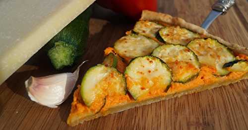 Tarte aux poivrons et aux courgettes