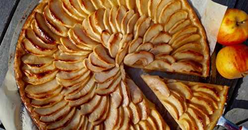 Tarte fine aux pommes et beurre salé