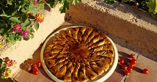 Tarte soleil au caviar de tomate