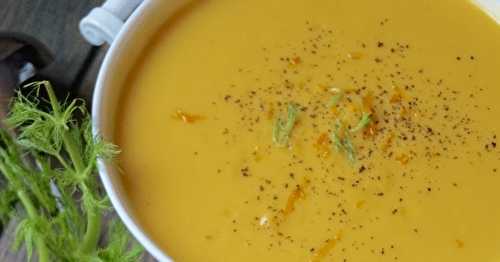 Velouté de carotte et fenouil à l'orange