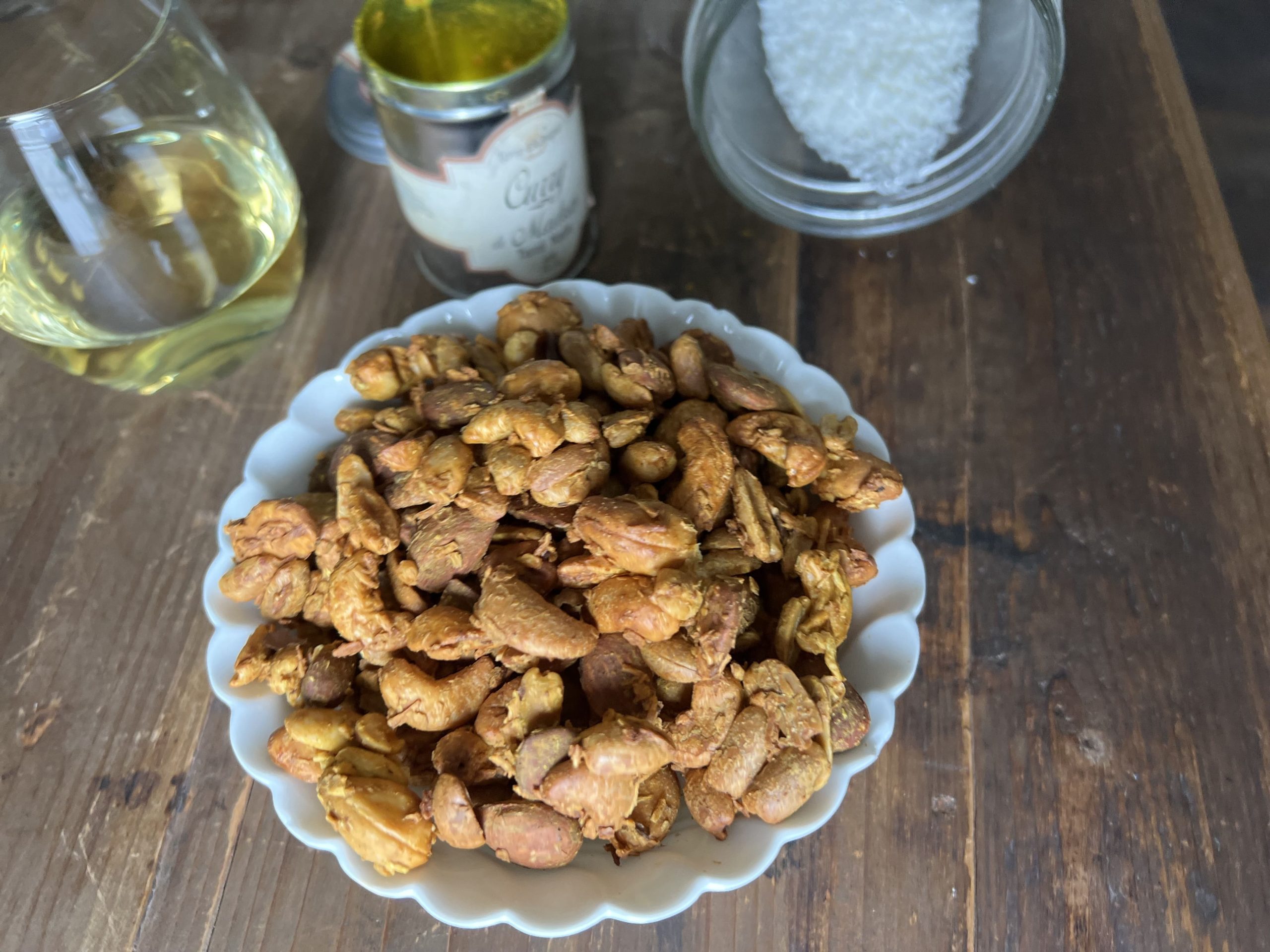 Fruits secs grillés curry-coco