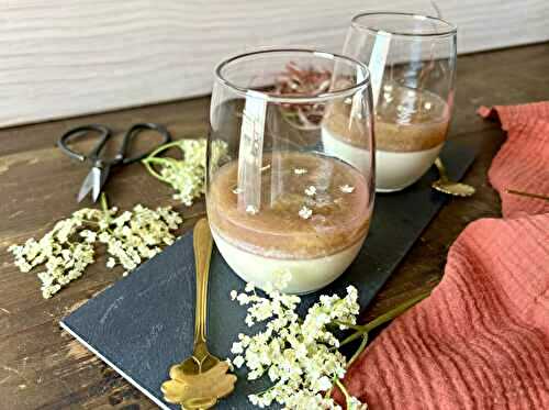 Panna cotta rhubarbe-sureau