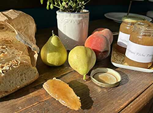 Confiture pêche-poire