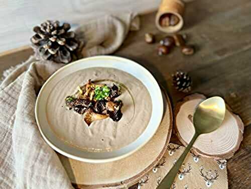 Velouté de champignons et châtaignes
