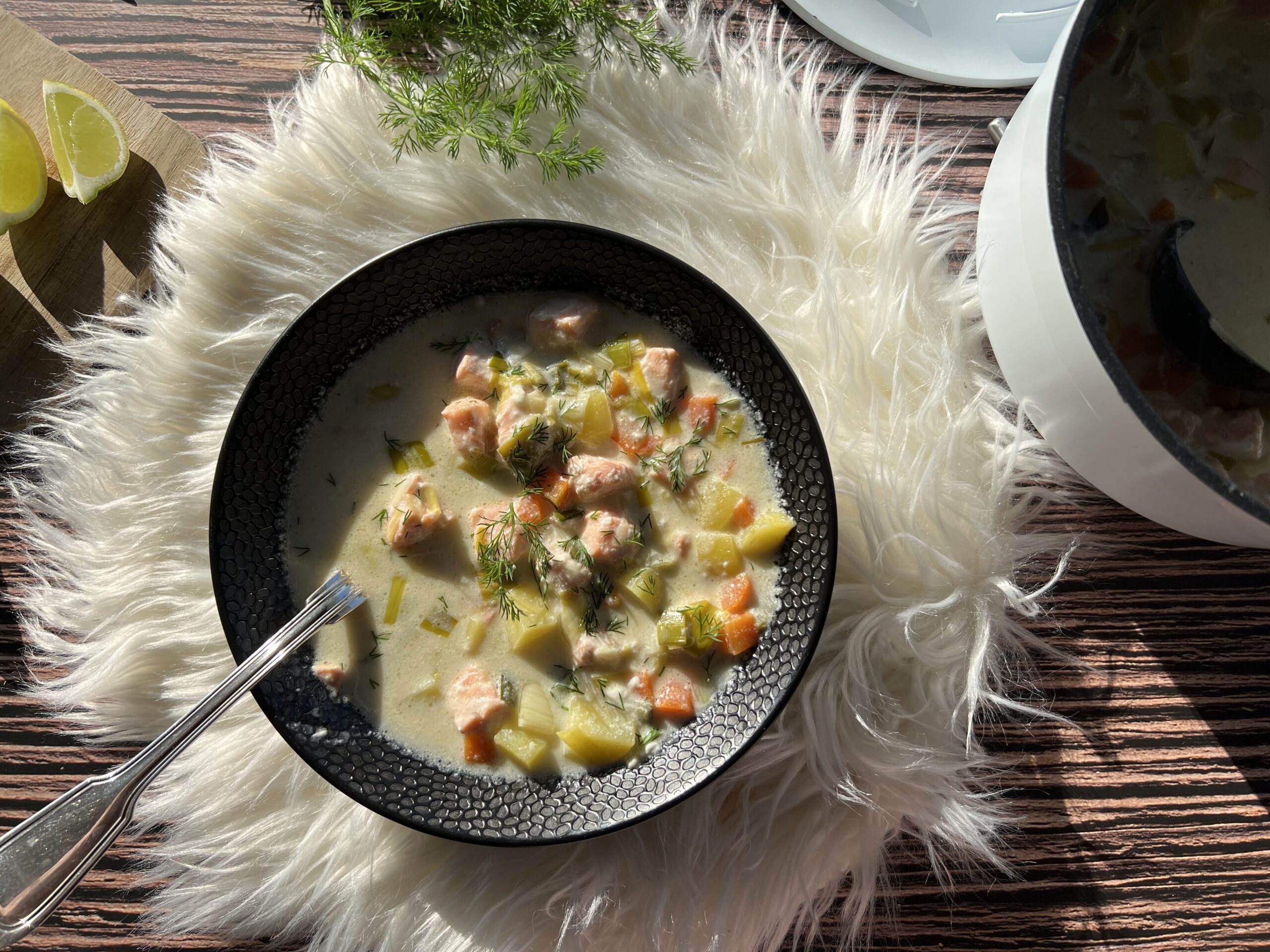 Soupe nordique au saumon (lohikeitto)