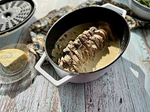 Filet mignon sauce champignons et bleu