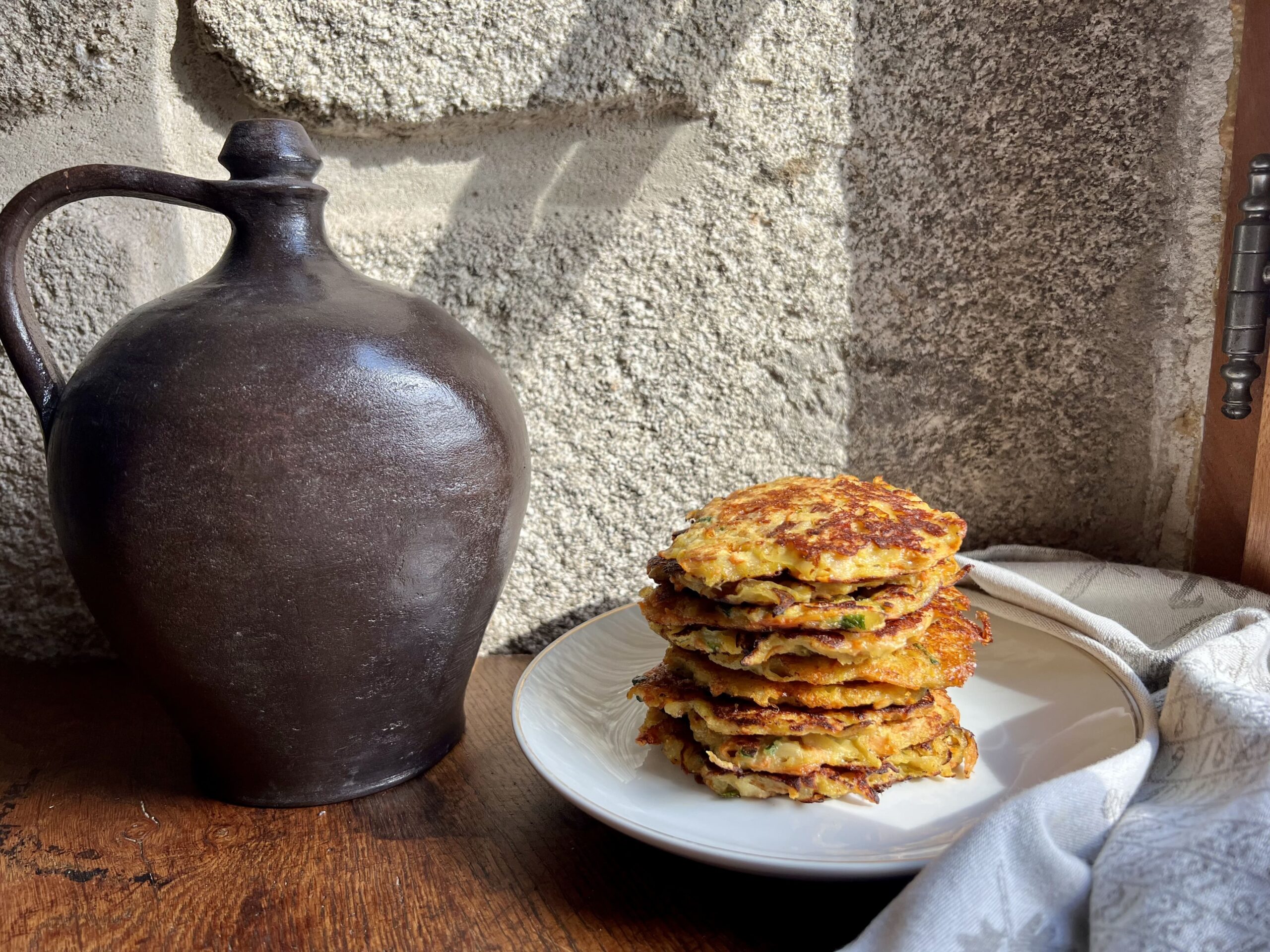 Galettes de polenta aux 3 légumes