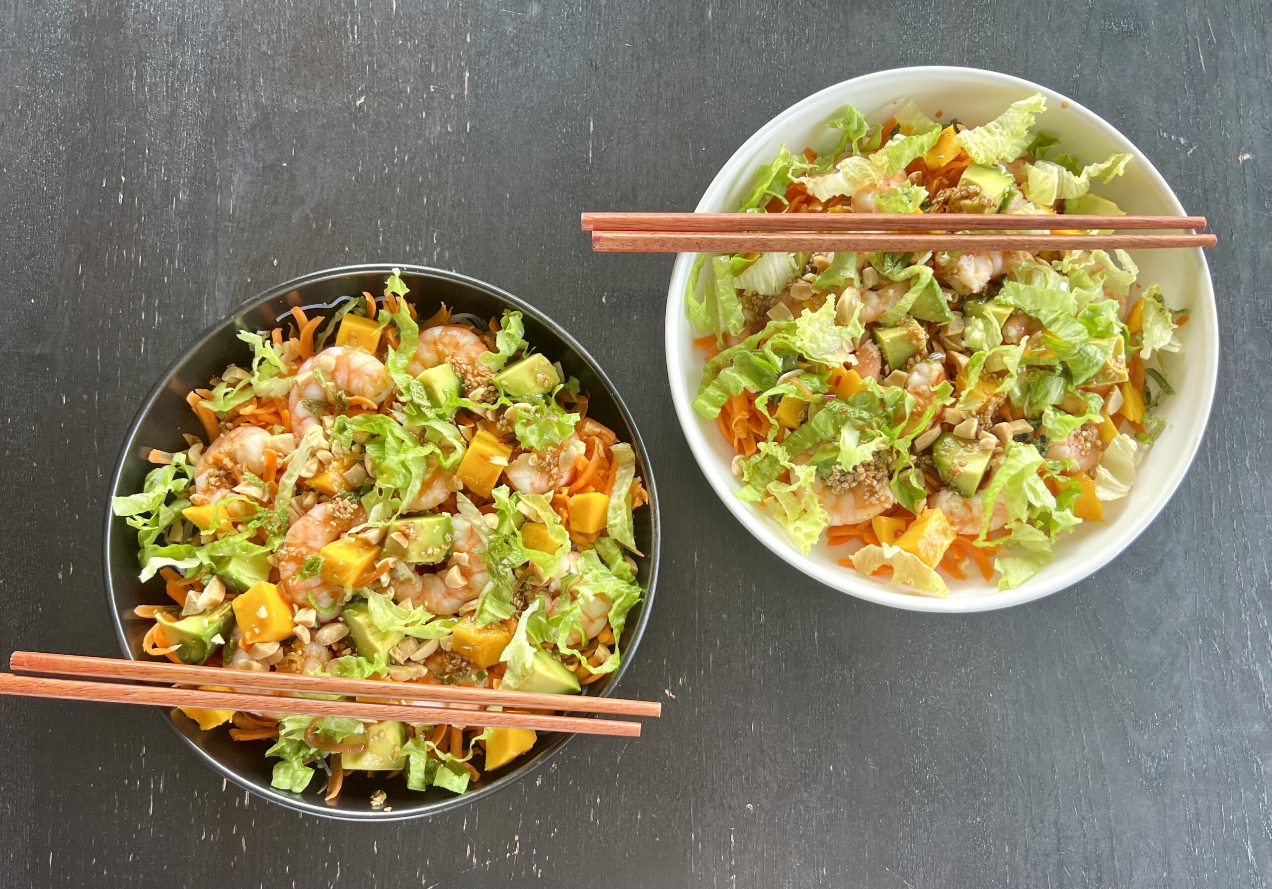 Salade façon rouleau de printemps