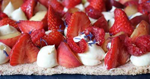  Dessert Succès aux fruits d'été, crème à la rose