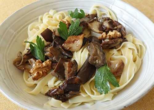 Aubergines sautées aux cèpes ou la cuisine de la triche