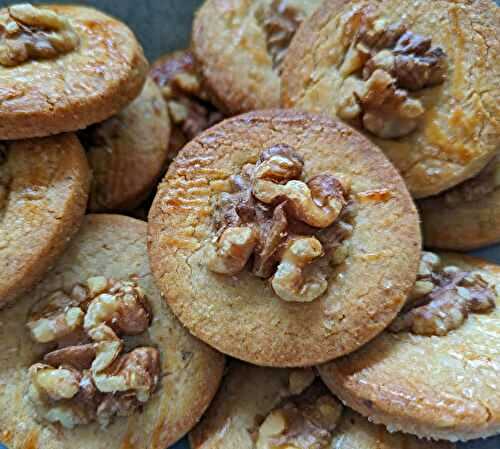 Biscuits sablés aux noix et sirop d’érable