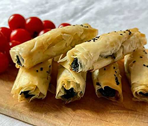 Spinakopita en rouleaux apéritifs