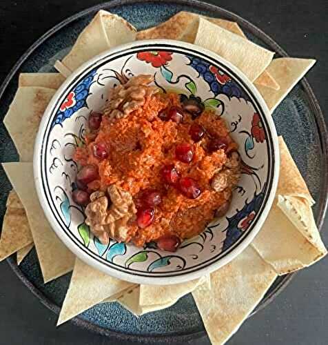 Muhammara, dip de poivrons rouges et noix