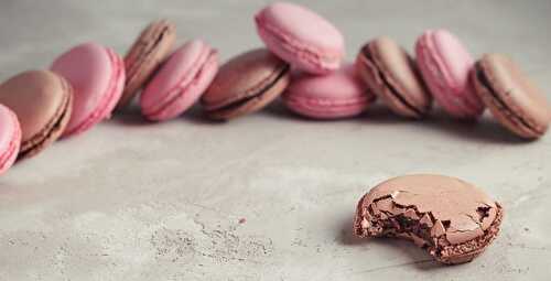 Macarons chocolat / framboise recette cuisine - Recettes Piemontaises