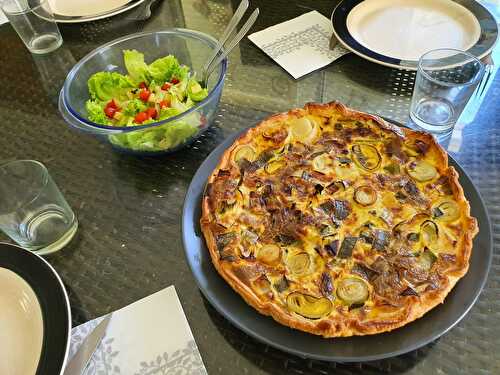 Quiche poireaux mozzarella facile