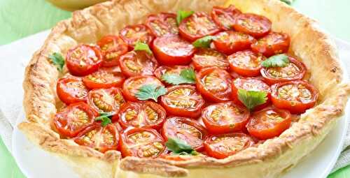 Tarte à la tomate recette cuisine maison - Recettes Piemontaises