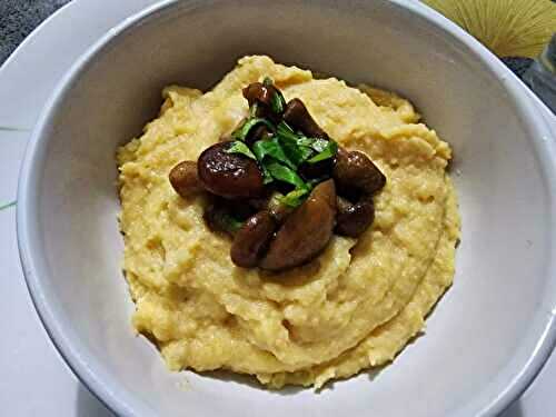 Recette Polenta au potimarron et porcini