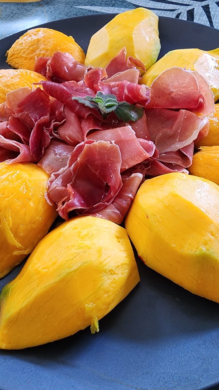 Jour 13 Calendrier de l’Avent – Recette de Prosciutto e Mango