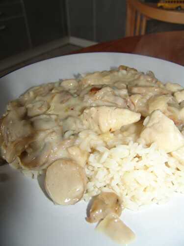 Blanquette de poulet aux champignons