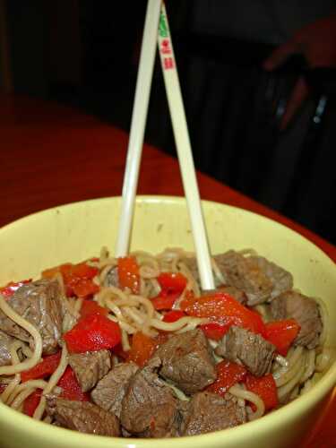 Boeuf sauté à l'orientale