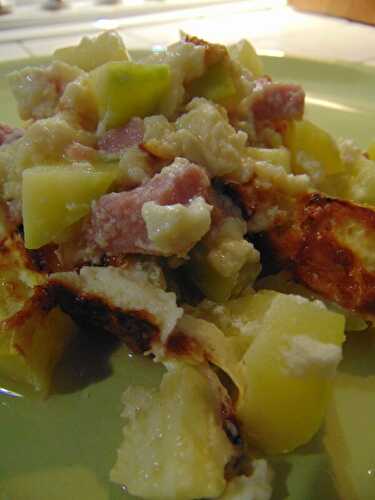 Clafoutis jambon-courgette