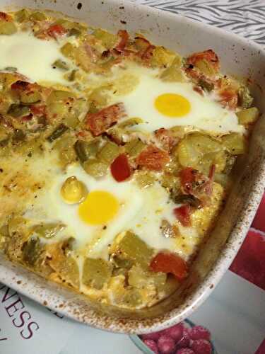 Gratin de légumes façon oeuf cocotte