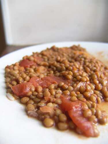 Lentilles à la tomate